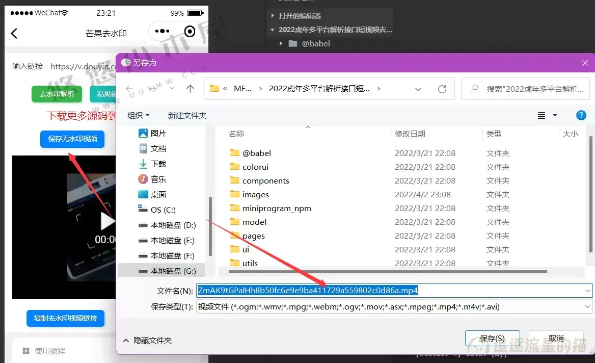 图片[4]-2022虎年多平台解析接口短视频去水印图集水印小程序-追逐流星的猫